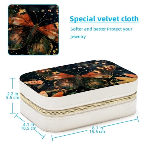 Boîte à bijoux portable pour bagues et colliers - Écrin de voyage compact