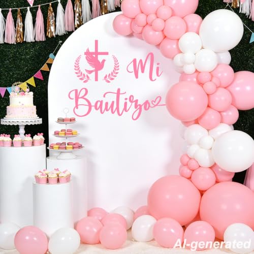 Decoración adhesiva para bautizo Mi Bautizo miniatura 3
