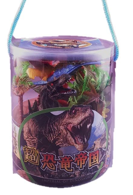 Amazon.co.jp: 超恐竜帝国 9体の子供用恐竜フィギュアと3本の古代樹木