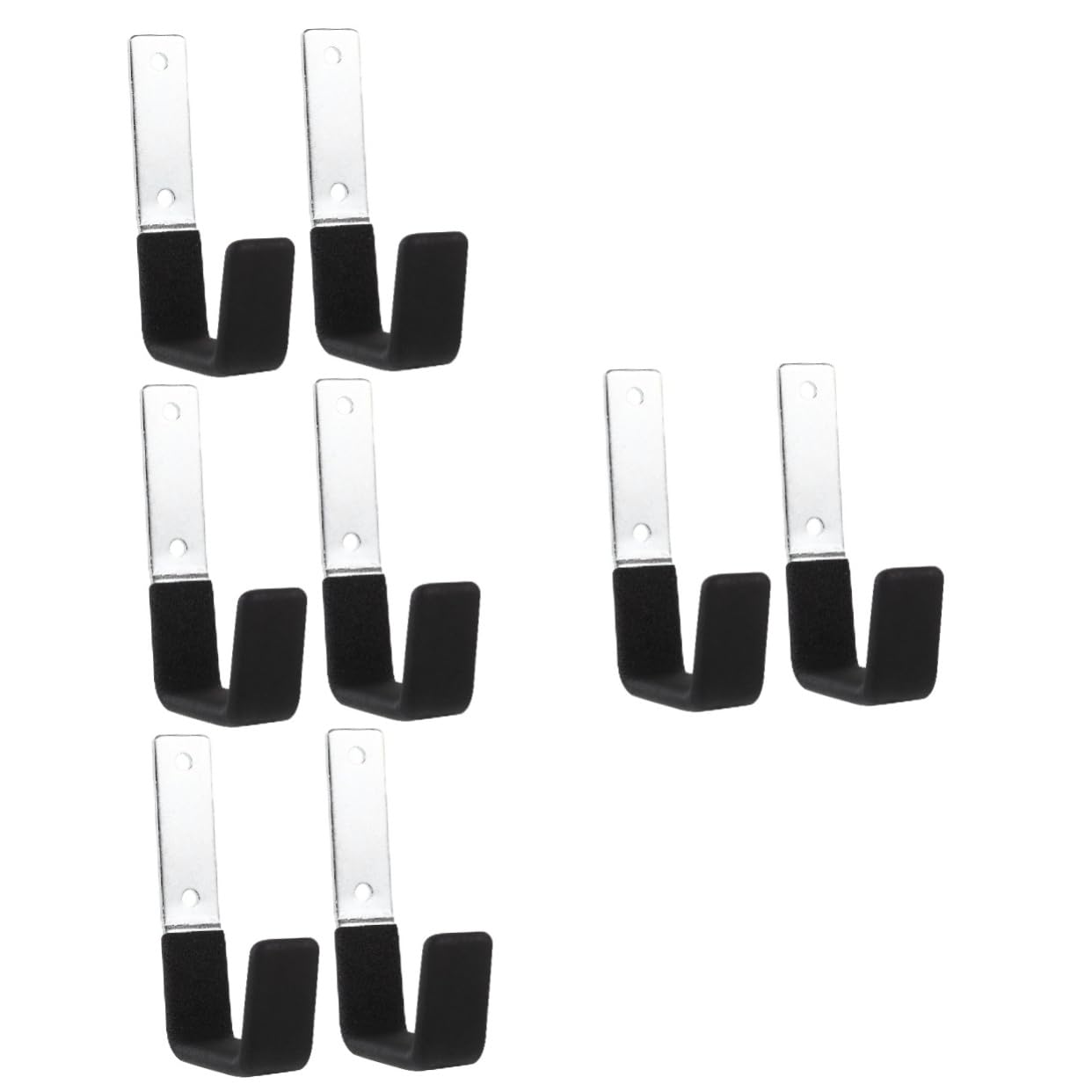 SHINEOFI 4 Set Ganci Da Garage Ganci Da Muro Heavy Duty Per Utensili Organizer Robusto Per Garage E Officina Facile Da Installare E Resistente 2 Pezzi*4