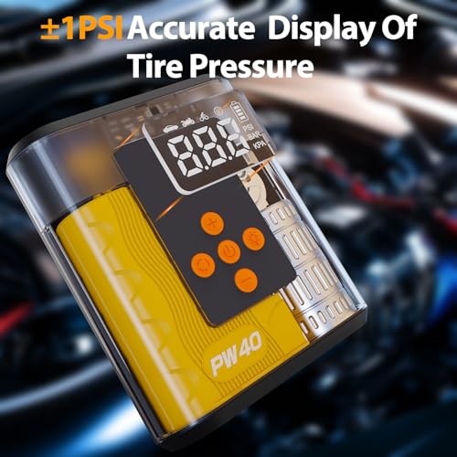 image for Tigoola Jump Starter with Air Compressor, 4000A Peak Car Battery Charg