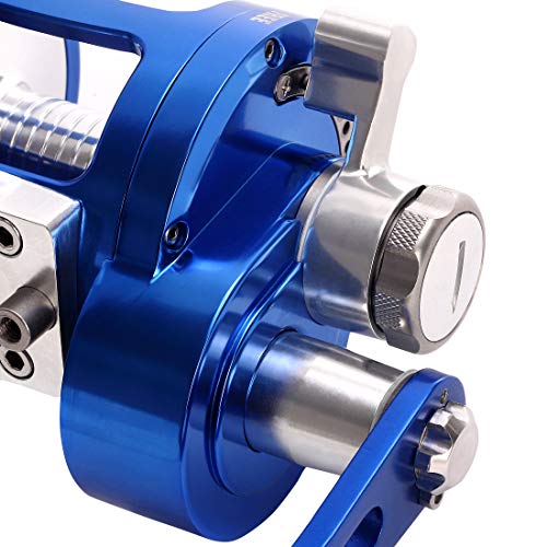Cnc Full Metal Trolling Jigging Reel 25Kg 55Lbs Lever Drag Deep Sea Ocean Boat Fishing One Speed #TOP2