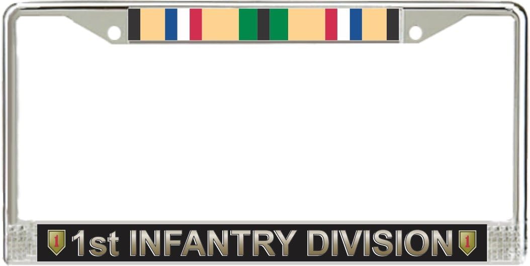 MilitaryBest 1st Infantry Division Gulf War Veteran Service Ribbon License Plate Frame