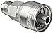 Eaton Weatherhead 06Z-506 Low Carbon Steel WeatherGRIP Hose Crimp Fitting, Straight Rigid, SAE 6 Hose Size x 3/8" JIC Male
