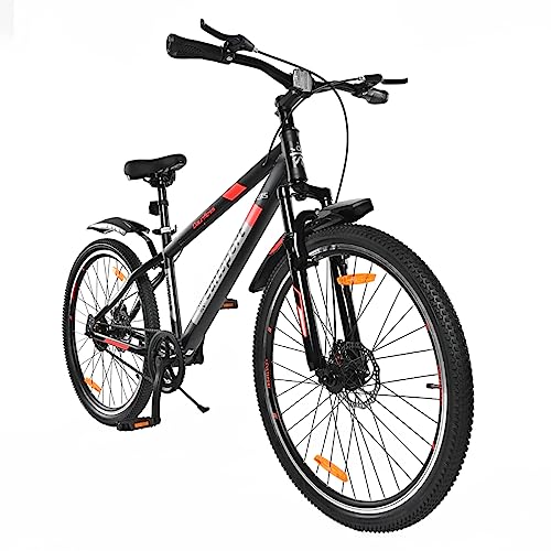 Image of CULTSPORT Dauntless 27.5 inch Black Single Speed Mountain Bike with Free Cycling Event, Diet Plan & Ride Tracking App (16.5 Inch Frame, Ideal for Unisex)