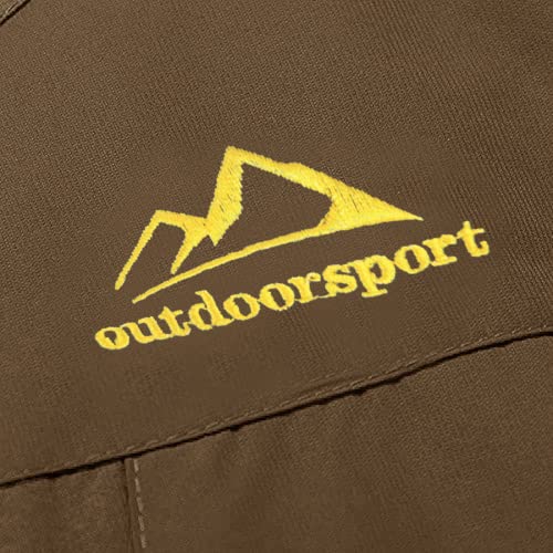 Miniatura 7 de Magcomsen Hombre Impermeable Abrigos Cálidos Al Aire Libre Chaqueta De Esquí Chaqueta A Prueba De Viento Para Hombre Chaquetas De Senderismo De Invierno Con Forro Polar Café, M