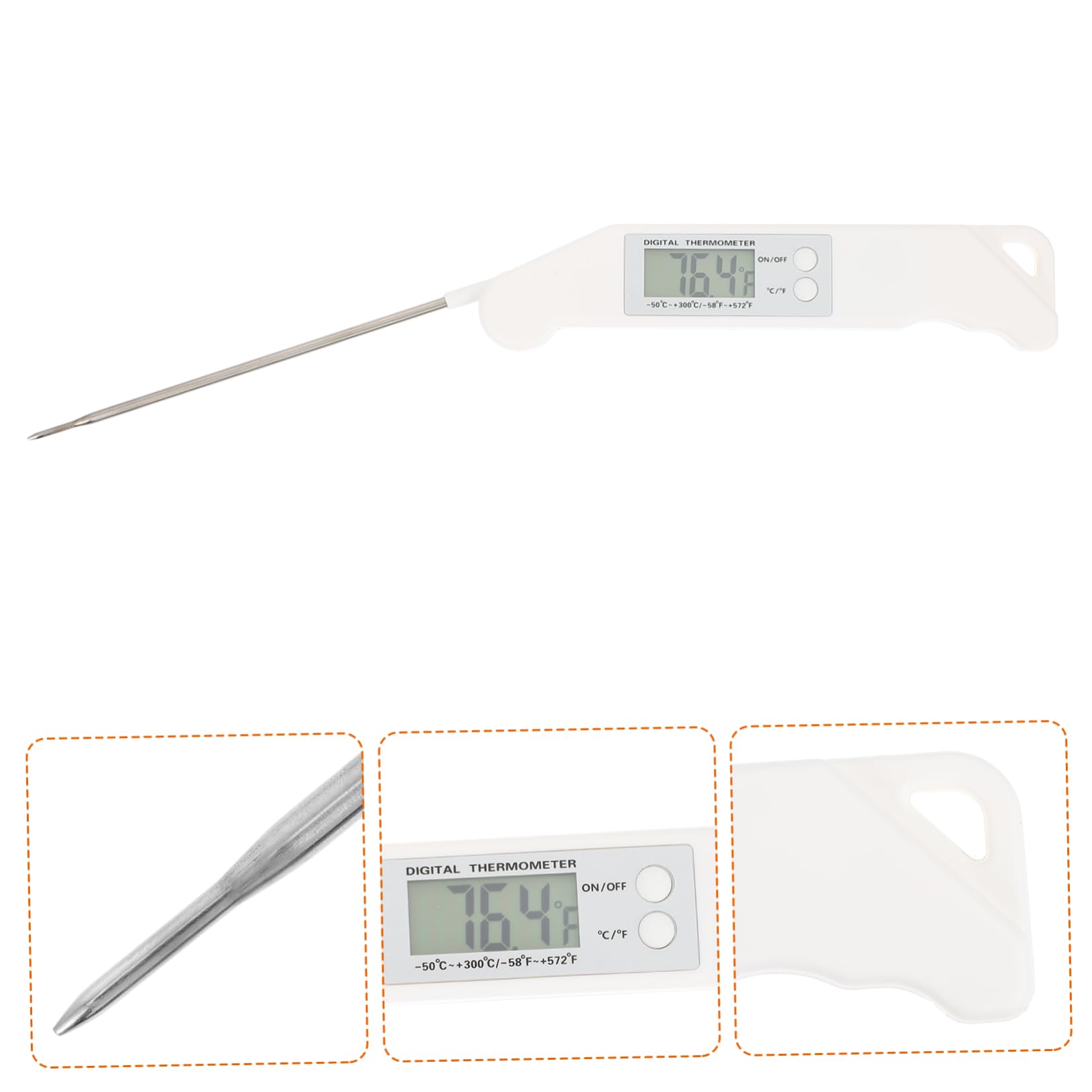 Alipis 3 Pezzi Termometro Elettronico Termometro Digitale Da Cucina Da Cucina Da Cucina A Lettura Istantanea Per Alimenti Per