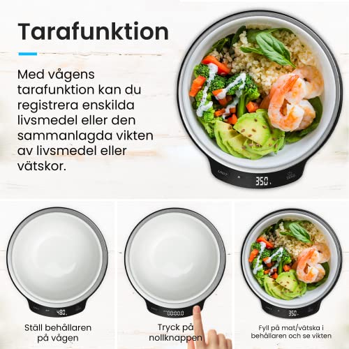 Pro Breeze Digital Köksvåg - Hög Precision för Bakning och Matlagning