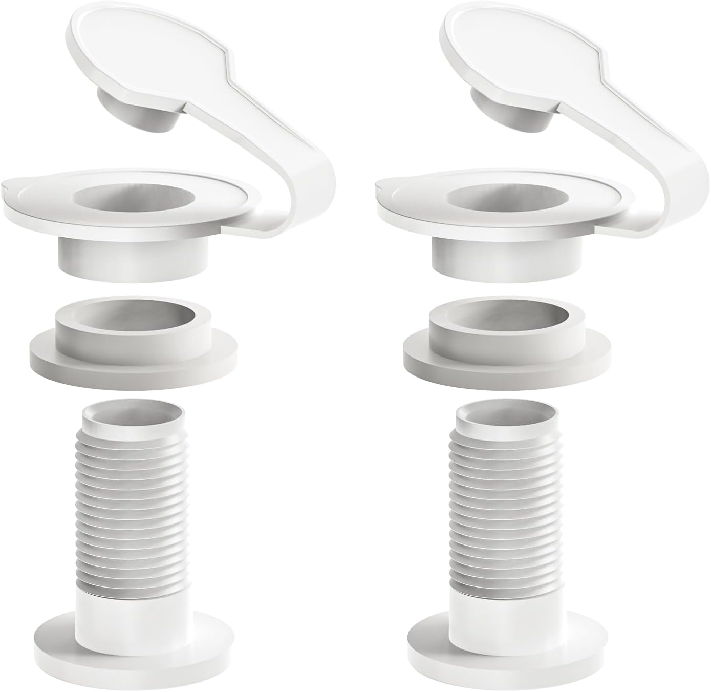 Cooler Drain Plug Kit Replacement for Coleman Xtreme Coolers 50qt 58qt 82qt Ice Box Drain Plug, Rubbermaid Drain Plug Assembly with 1.5" Shaft Length - 2 Pack