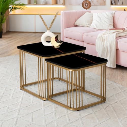 Image of Wakefit Center Table | 1 Yr Warranty | Coffee Table for Living Room Wooden, Tea Table for Living Room Wooden, Sofa Table, Free Installation from Brand, Modern Multi-Functional & Wobble-Free(Flat)