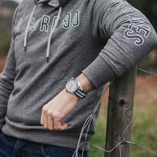 Image of WOCCI Double Holes Nylon Watch Bands, Silky Nylon Straps, Quick Release, Compatible Watch Lug Width 18mm 20mm 22mm