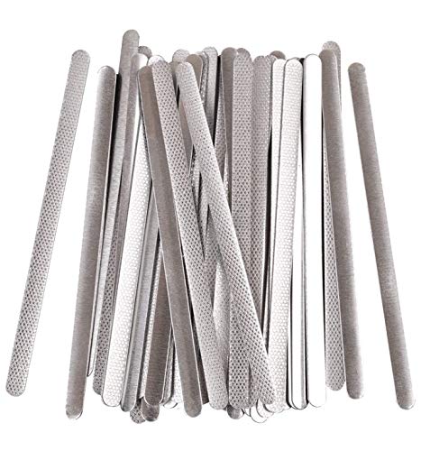 100Pcs Aluminum Strips Nose Wire,90MM Metal Flat Nose Clips Nose Bridge Bracket DIY Wire for Sewing Crafts