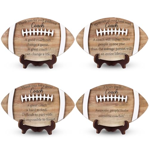 Yousoontic Wood Thank You Coach Plaque Set