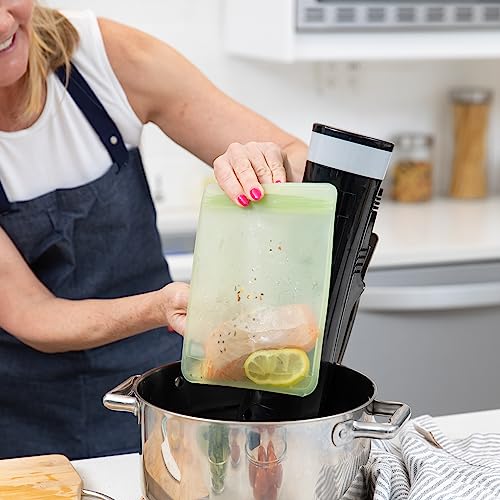 Sac à sandwich réutilisable en silicone Bumkins vert pour la préparation et repas