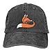 Fox Fashion Embroidered Hat for Men Women Cotton Dad Hat Baseball Cap Adjustable Unisex