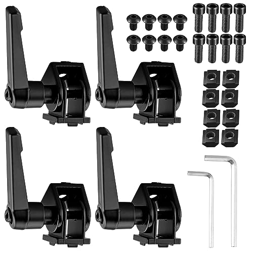 JiGiU Connettore angolare nero per profilo in