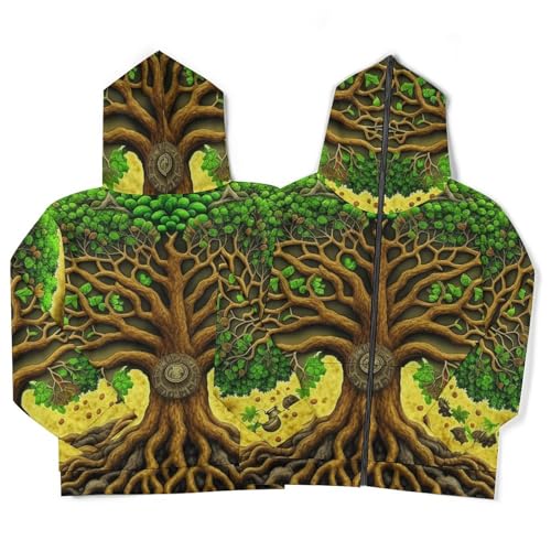 Men's Winter Zip Up Hoodie Sweatshirt Lightweight Coats with Pocket for Fall4