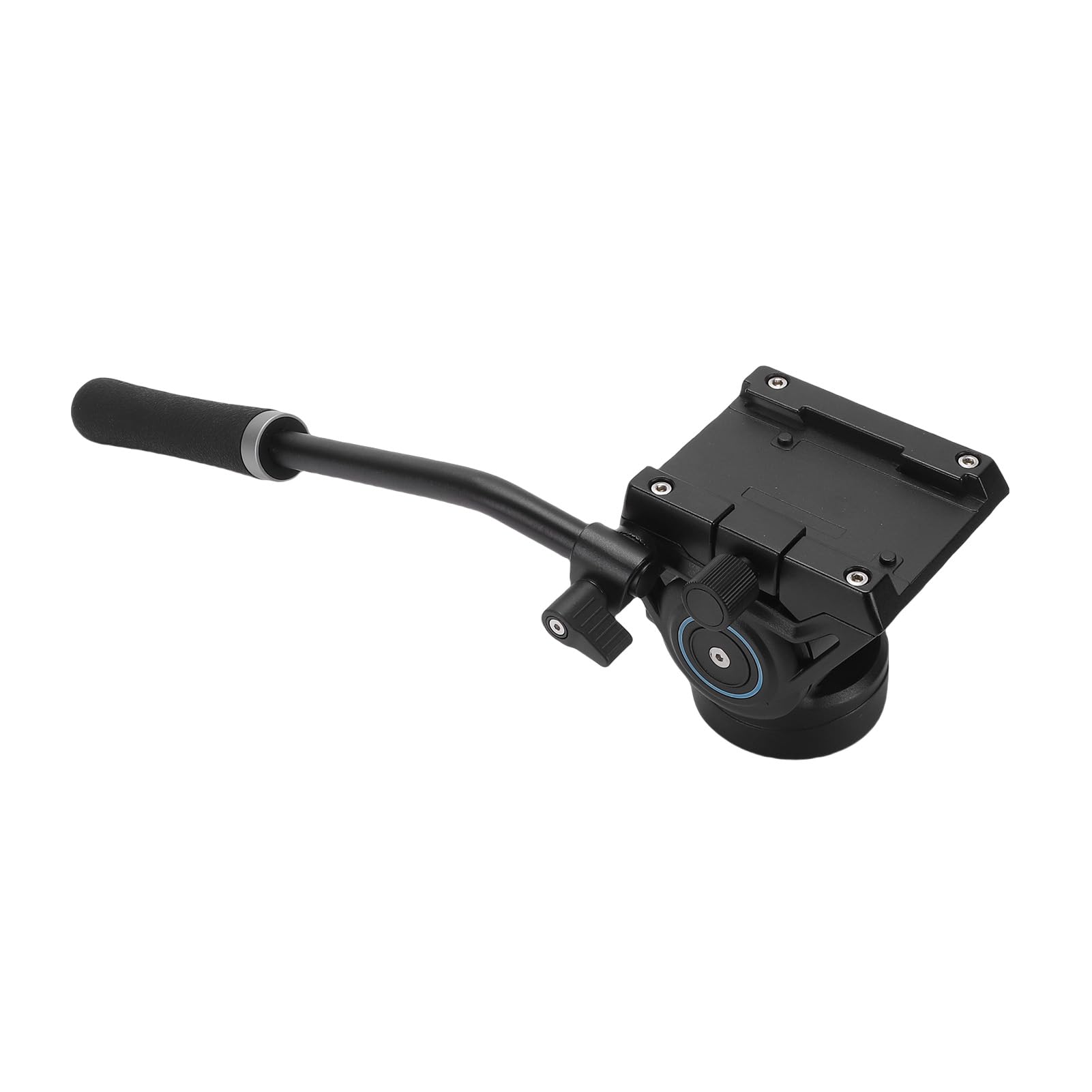 Akozon Treppiede Fluid Drag Pan Testa Panoramica Design Idraulico Leggero Supporta Obiettivi da 70-200 Mm Fotografia Notizie Matrimoni Documentari Fotocamere Naturalistiche