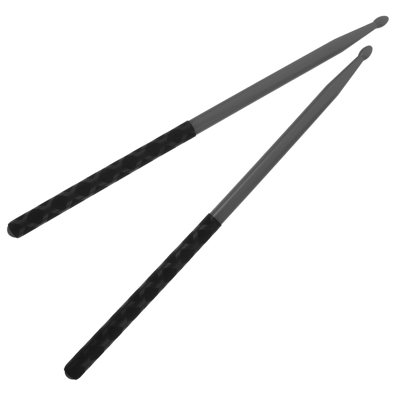 Lot de 2 paires baguettes batterie en nylon for adulte, manche couleur 5A, antidérapantes, for débutant, jazz, électronique, basse Pour Les Batteurs