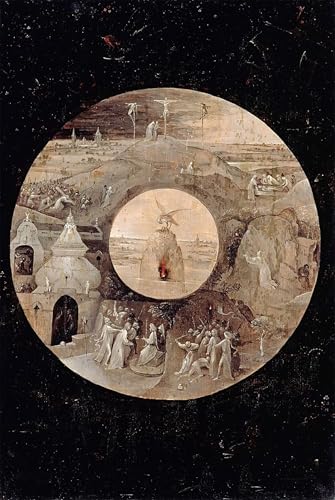 Poster Hieronymus Bosch Décoration Murale Vintage Salon et Chambre Ambiance Cabinet de Curiosités