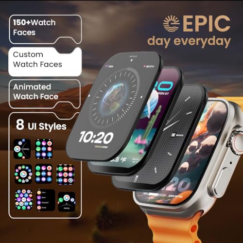 Image of Boult Crown Smart Watch 1.95'' Display, Bluetooth Calling, Working Crown, Zinc Alloy Frame, 900 Nits Brightness, AI Voice Assistant, SpO2 Monitoring, 100+ Sports Mode (Orange)