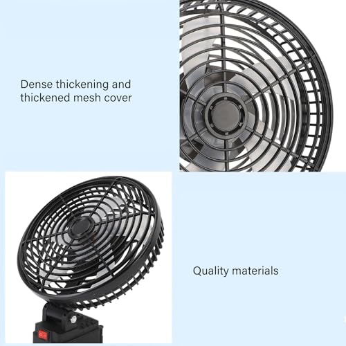 Ventilador de camping para el lugar de trabajo inalámbrico con batería de 20W 4