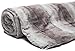 Chanasya Premium Faux Fur Ombre Throw Blanket - Super Soft, Lightweight Minky Blanket with Fuzzy Sherpa Side - 50