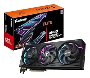 Gigabyte AORUS Radeon RX 9070 XT Elite 16G Grafikkarte - 16 GB GDDR6, 256 Bit, PCI-E 5.0, 3100 MHz Kernfrequenz, 2 x DisplayPort, 2 x HDMI, GV-R9070XTAORUS E-16GD