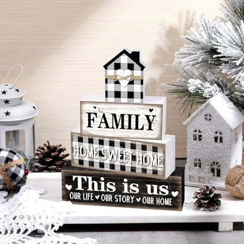 Farmhouse-Wooden-Tabletop-Decor-Home-Tiered-Tray-Decor-Rustic-Retro-Family-Home-Sweet-Home-This-Is-Us-Wood-Sign-Decorations-for-Coffee-Shelf-Desk-and-Home-Centerpiece-Decoration Farmhouse Wooden Tabletop Decor Home Tiered Tray Decor Rustic Retro Family Home Sweet Home This Is Us Wood Sign Decorations for Coffee Shelf Desk and Home Centerpiece Decoration