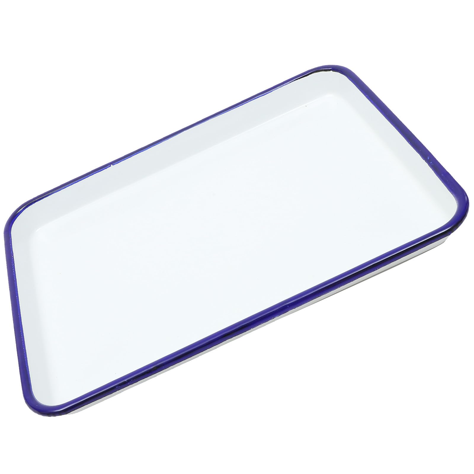 Bandeja Horno Cristal Esmaltada Color Claro Rectangular 27x19 Cm para Hornear Fácil de Limpiar y Almacenar en Horno