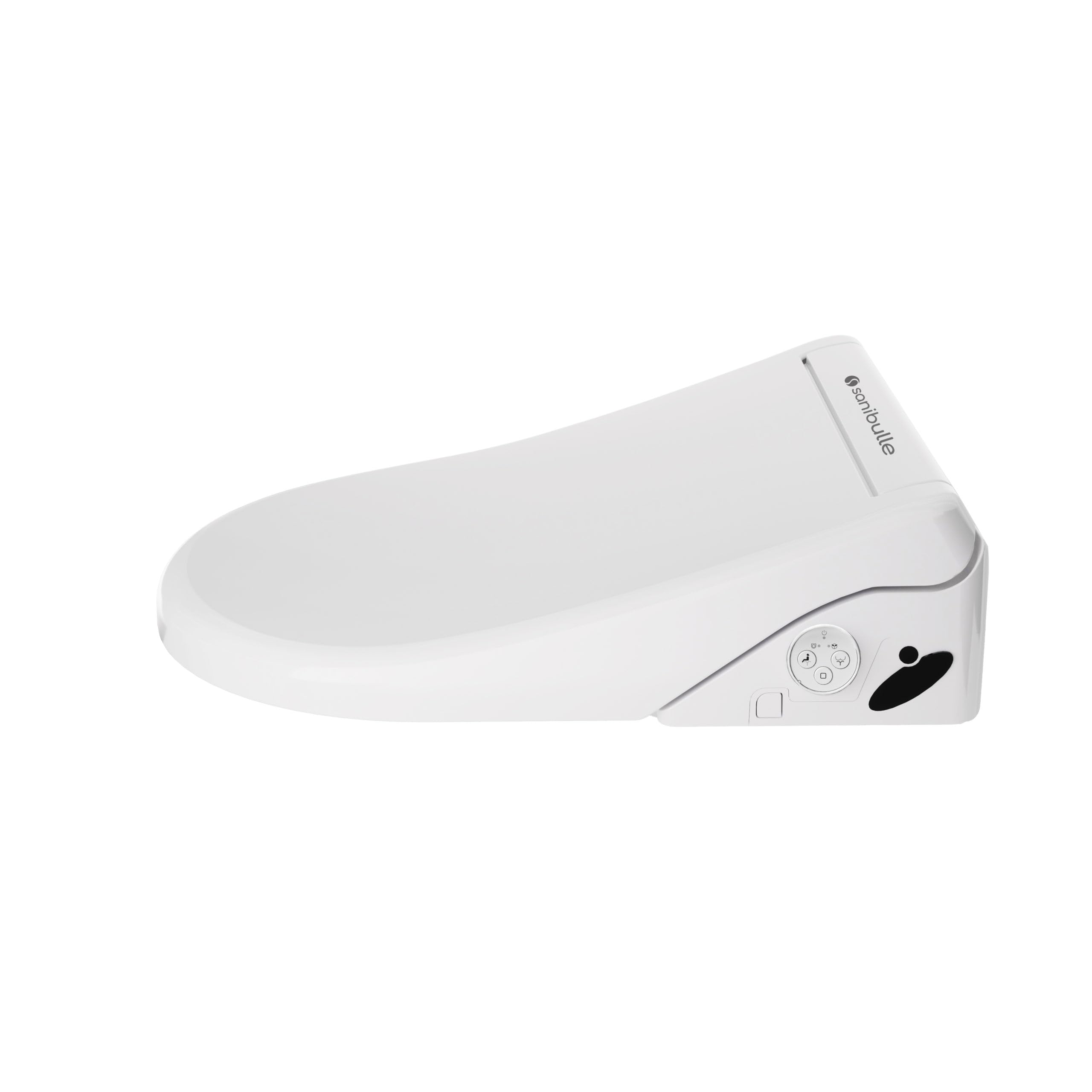Marque Française - Abattant WC Japonais Q-NET - Garantie 3 Ans - Lunette Lavante, Séchante et Chauffante avec Télécommande - Universel 95% des WC