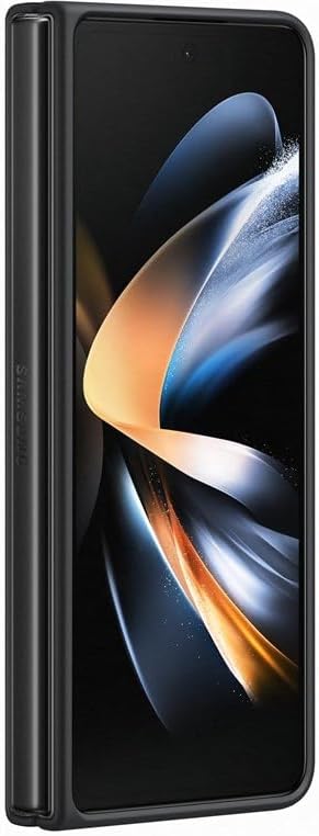 Samsung Galaxy Z Fold4 Leather Cover, Black