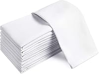 GrokoTextiles 100% Cotton Dinner Napkins 20x20 Inch Bulk 60 Pack - Restaurant Quality Hemmed Edges for Weddings Hotels Home