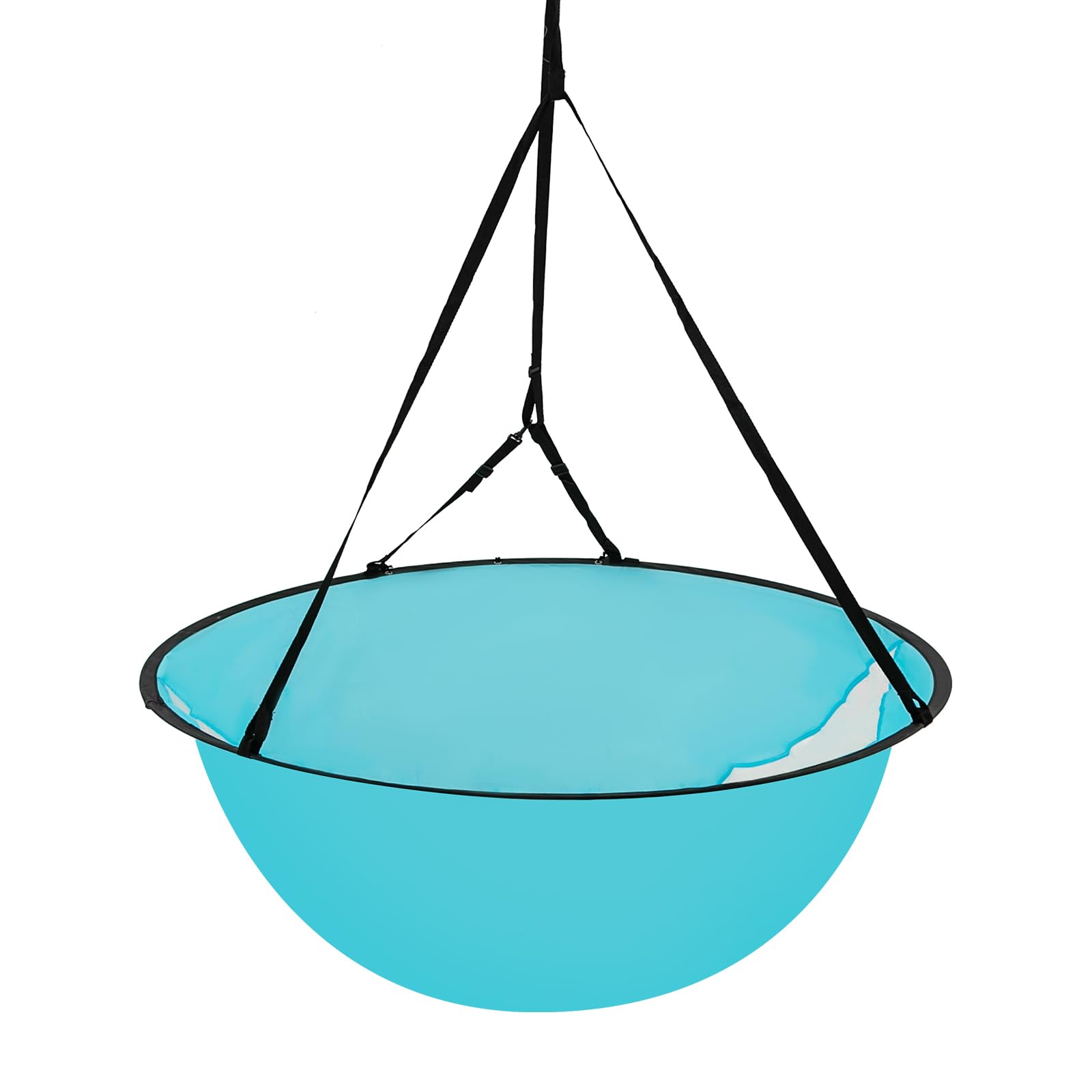 Kajaksegel Faltbar 108cm Kajak Windsegel Paddel Mit Nylon-Schnallen Transparente Sichtfenster Paddle-Board-Segel FüR Kajaks Und Kanus Blau