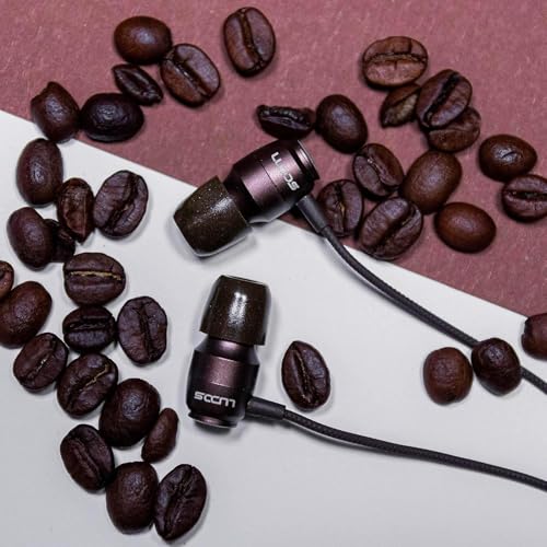 Image of LUDOS Clamor Wired Earbuds in Ear Headphones with Microphone, Earphones with Mic and Volume Control, Memory Foam, Reinforced Cable, Bass Compatible with iPhone, Apple, iPad, Computer, Laptop, PC