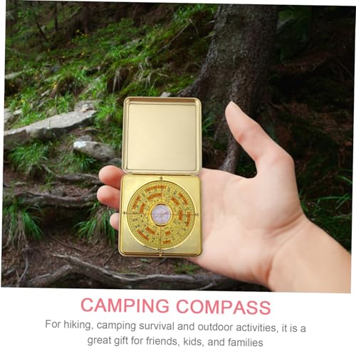 Brújula Feng Shui pequeña de aleación 10 cm para camping miniatura 7