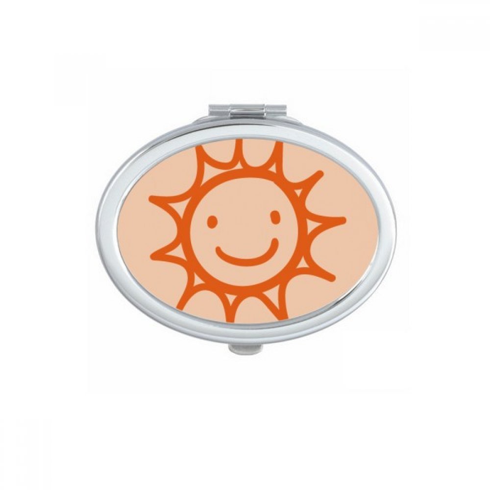 Miroirs de Poche à la Main Mignon Sun Sourire, Idée Cadeau Multicolor Unique