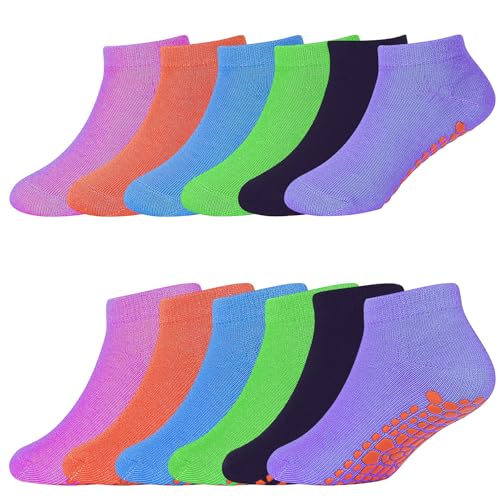 Opiniones y reviews de Que Son 13 Niño - 5 favoritos. 35 SkiBeaut - Calcetines de cama elástica para niños, antideslizantes, para niños, 2-5/6-9/10-13 años, #3 Rosa+naranja+azul+verde+púrpura profundo +púrpura medio, 2-5T