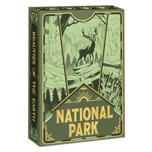 HAAKUN National Park Playing Cards Cute Pet Themed Card for Animal Lovers Teens Adults Friends Family Trivia Board Games Packs Design Set Waterproof Poker Collections Decks with Box