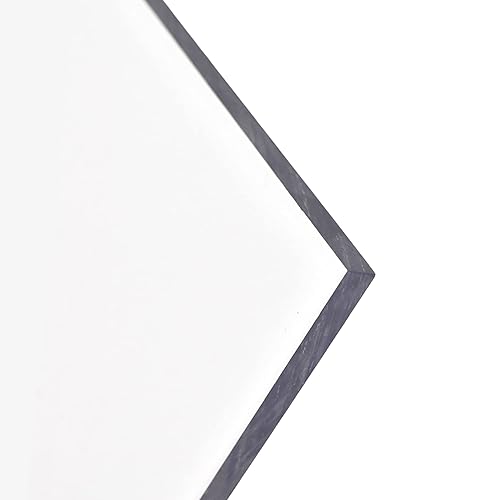 Lámina de plástico de policarbonato AR2, transparente, 316 x 24 x 36 pulgadas, resistente a la abrasión, el panel de 2 lados resiste arañazos,