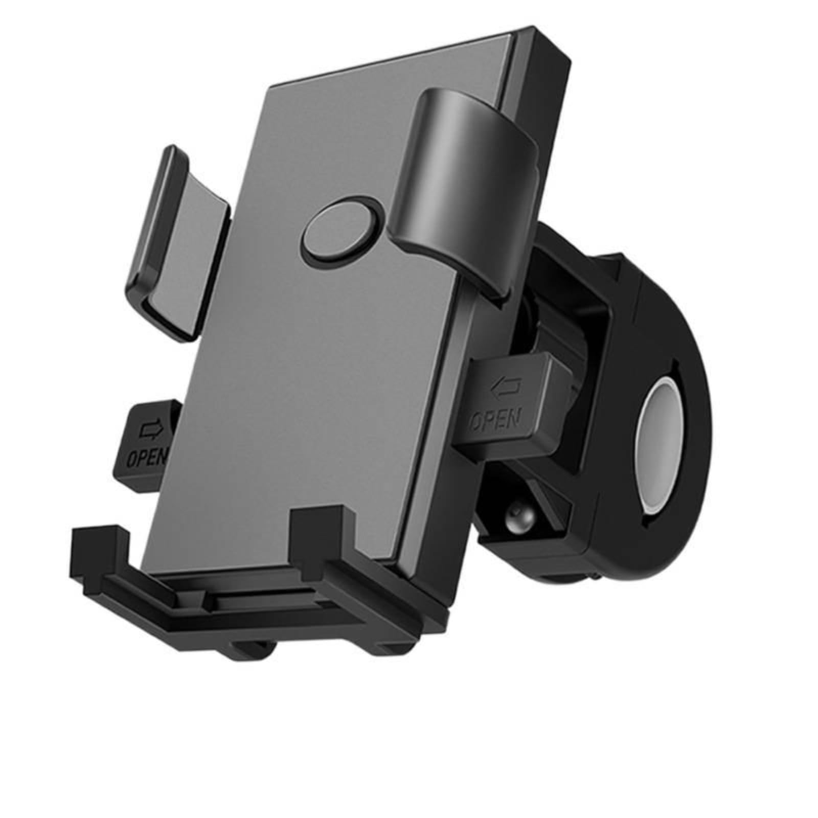 Support de téléphone universel pour moto et vélo, réglable pour vélo, scooter, VTT, vélo électrique, moto tout-terrain, verrouillage/libération rapide, rotation à 360°, amortisseur de