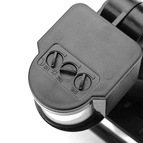 Luz do sensor de movimento, tecnologia branca inteligente e simples Luz solar do jardim, 180 graus J