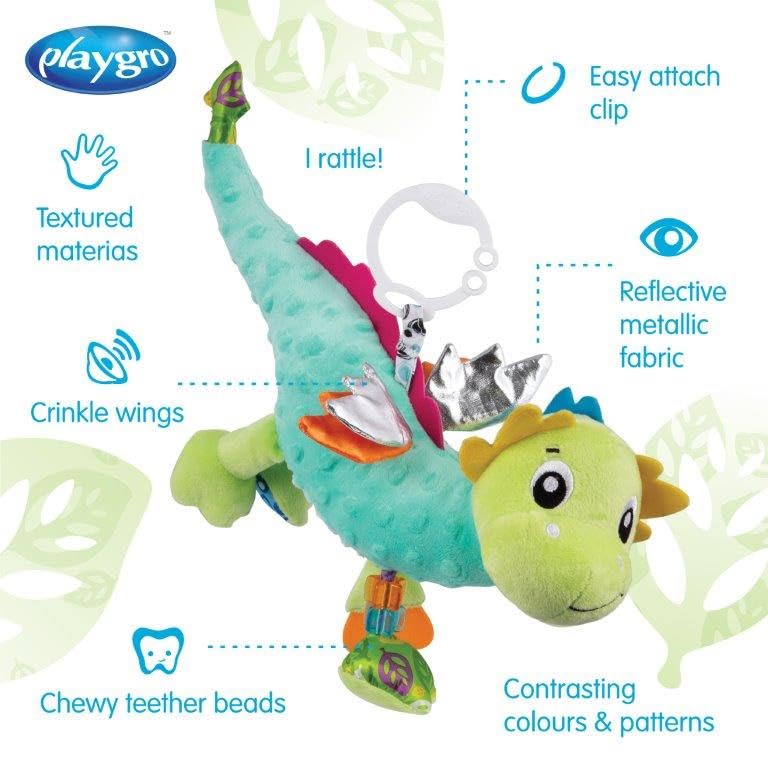 Playgro Hochet Sensoriel Dragon Dusty Sensory Friend
