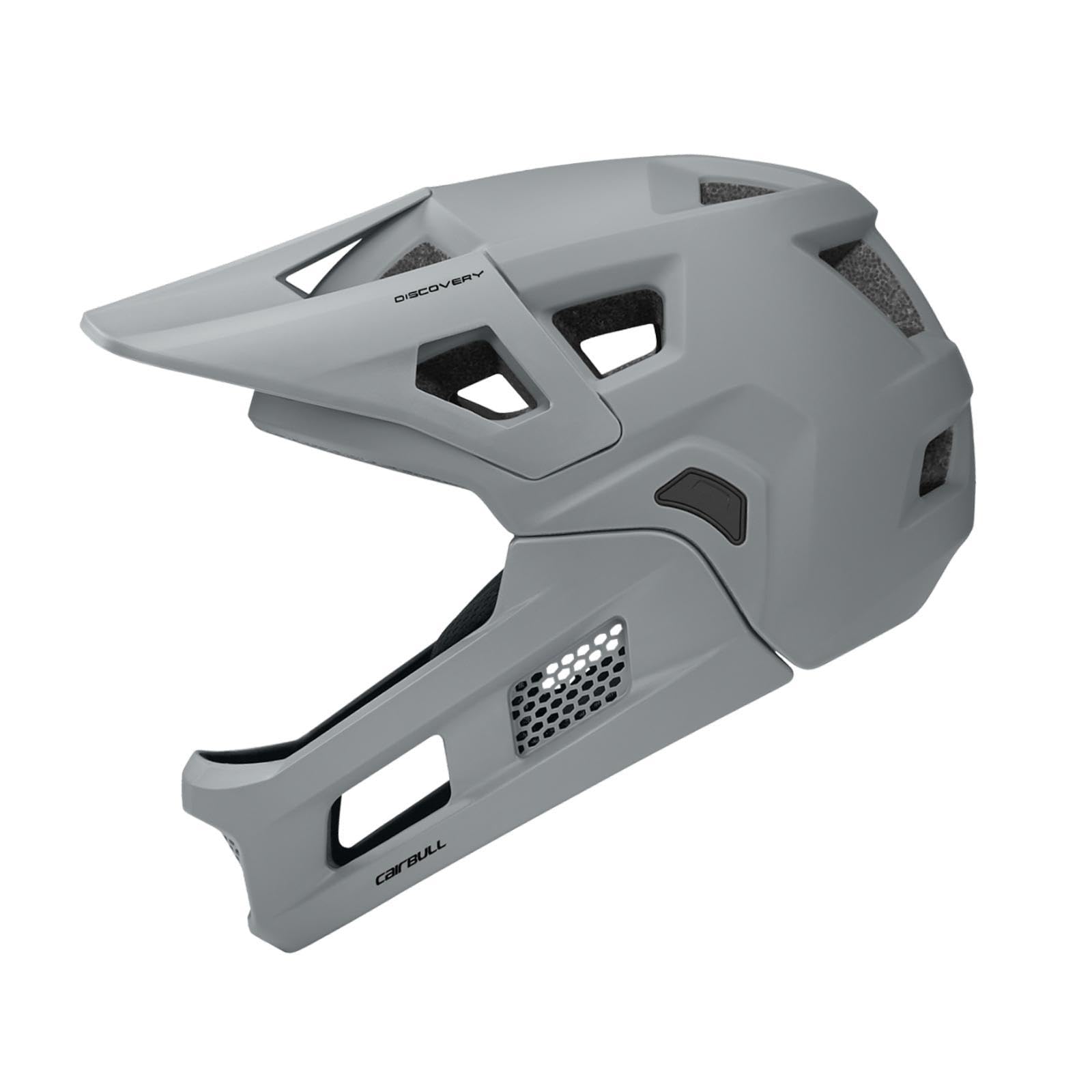 Casco da Mountain Bike Integrale Adulti Leggero con Mentoniera Staccabile, Casco da Ciclismo Traspirante