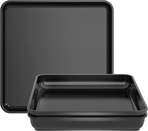 WAYNHUI Plato cuadrado para plantas 68101214161820Bandeja cuadrada de plástico para lavabo grandepequeña bandeja de recepción de agua (negro 18