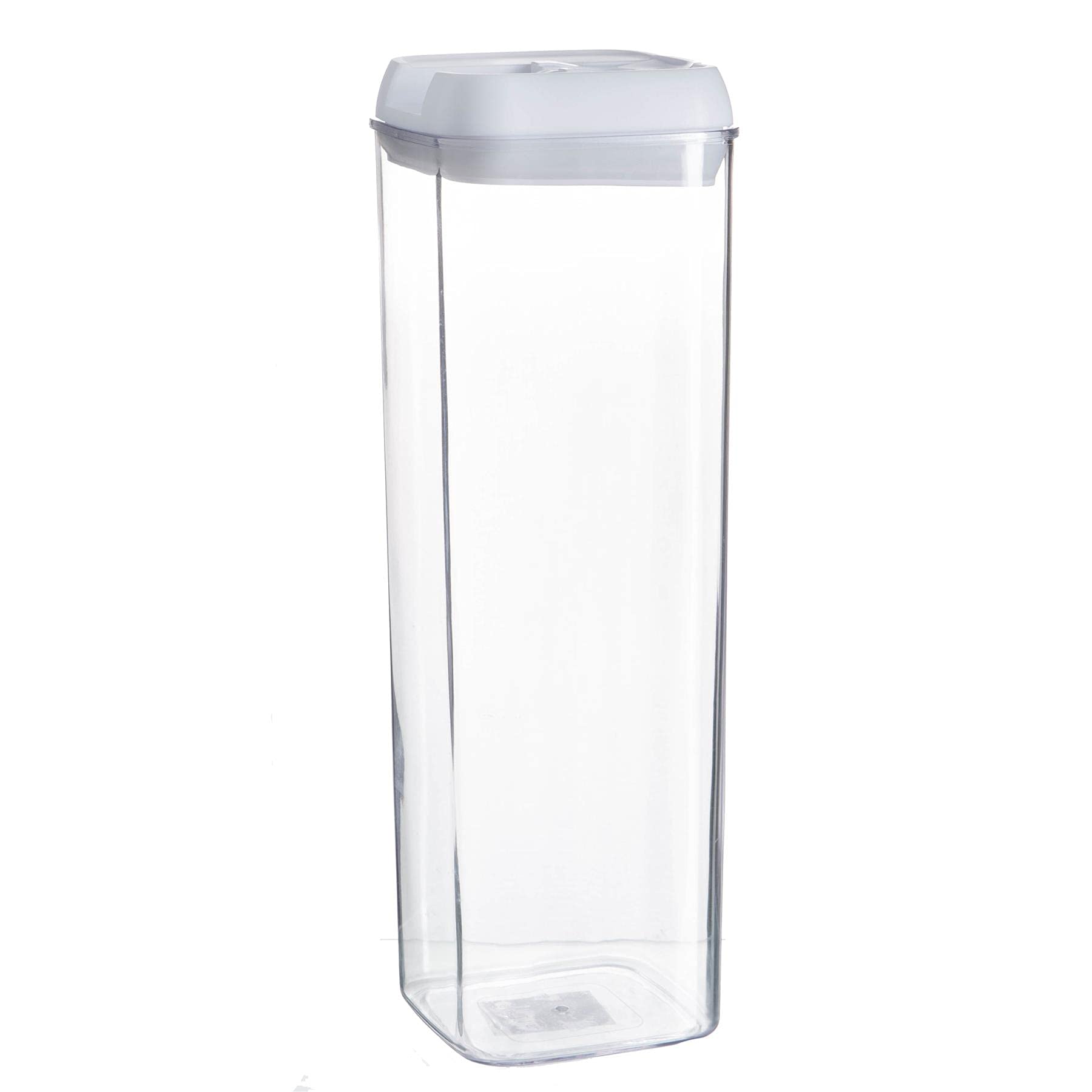 Argon Tableware White Argon Table Food Storage Container With Airtight Flip Lock Lid - 1900Ml - 1 Pack - Plastic Kitchen Storage Tupperware Pantry Food Organiser For Cereal, Oats, Sugar, Coffee, Biscuits, Tea