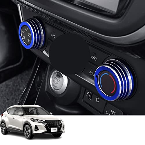 Hearsheng ���Y �V�^�L�b�N�X(Kicks) e-POWER P15�n(2020�N6��~)��p�A���~�����G�A�R�� �_�C�����J�o�[ �����J�X�^���p�[�c �󒲃m�u�{�^���J�o�[�A�N�Z�T���[�L�Y�h�~�h�o ���t���ȒP �Ԏ��p�݌v2 pcs�Z�b�g(�u���[)