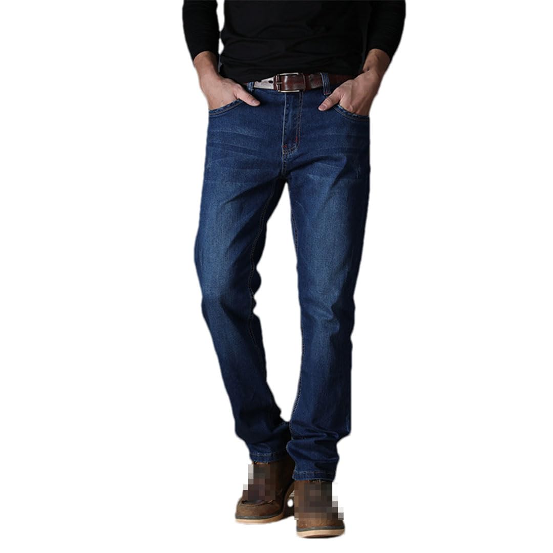 Vogrtcc Jeans Rectos Elásticos Hombre Tallas Grandes