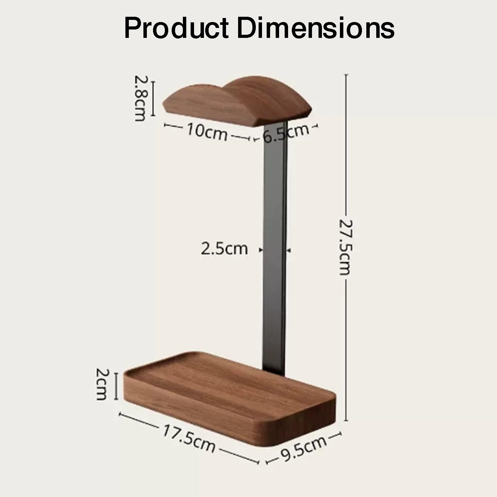 Soporte De Madera For Auriculares, Colgador De Auriculares For Juegos
