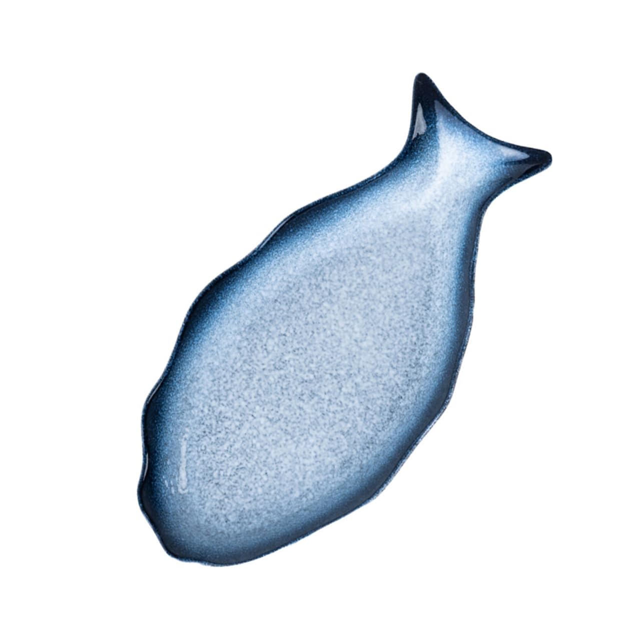 INOOMP Piatto per Pesce in Ceramica, Forma di Pesce, Vassoio da Portata | Cucina e Tavola Festiva, per Antipasti e Frutti di Mare, Design Elegante e Delicato